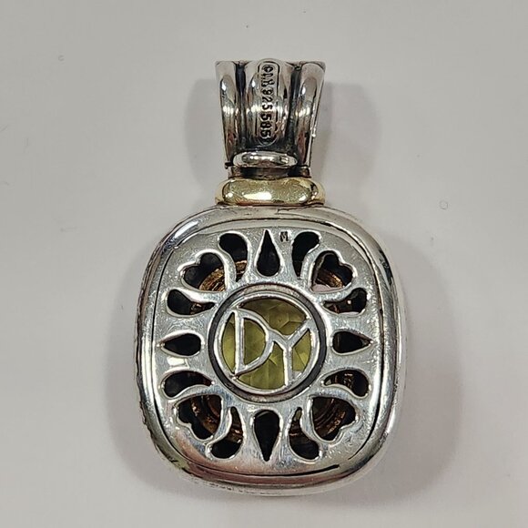 Vintage XL David Yurman 925/14K Lemon Quartz Albion Enhancer - Picture 3 of 10